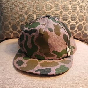 Volcom Green and Gray Camouflage Hat